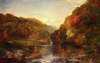 托馬斯 莫蘭 Autumn on the Wissahickon 托馬斯 莫蘭 Autumn on the Wissahickon